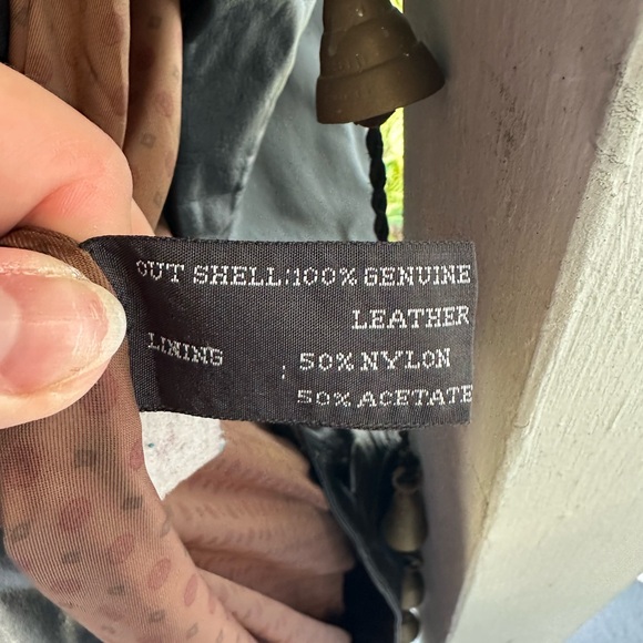 Genuine Leather Trench Coat - Picture 5 of 5